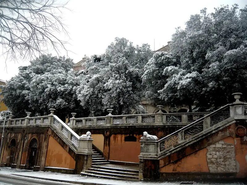 I Giardini Carducci a Perugia, sopra la Rocca Paolina