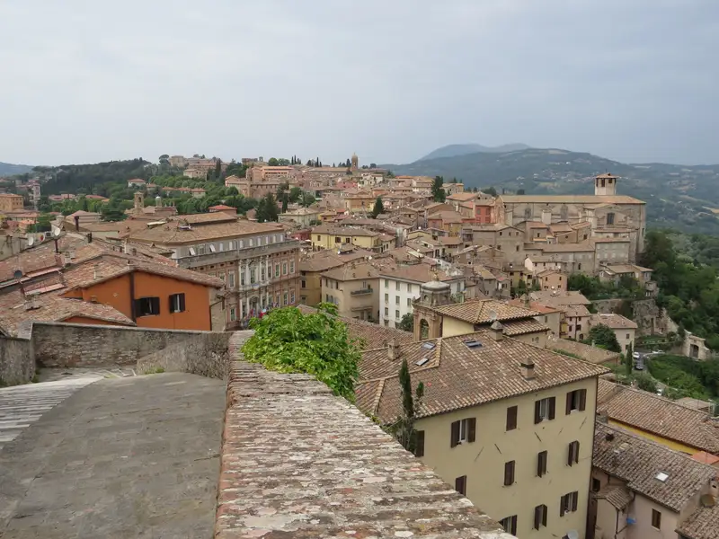 Panorama di Perugia visto da Porta Sole