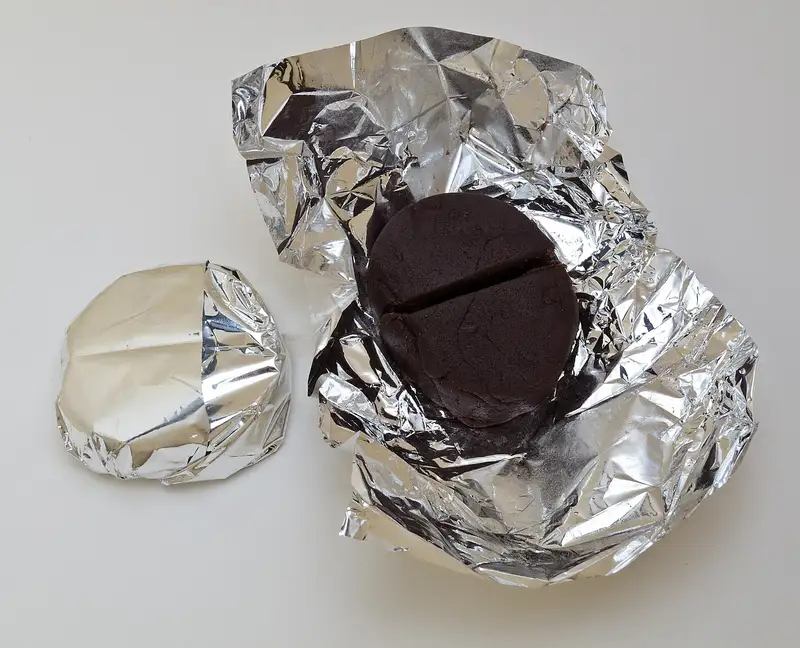 Cioccolato da sciogliere per preparare la bevanda al cacao, fotografato in El Salvador