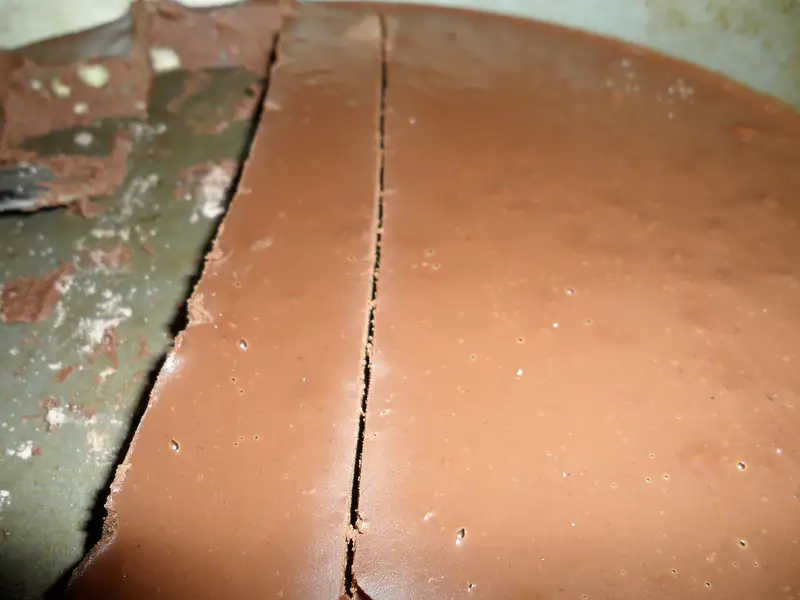 Tartufi al cioccolato appena preparati