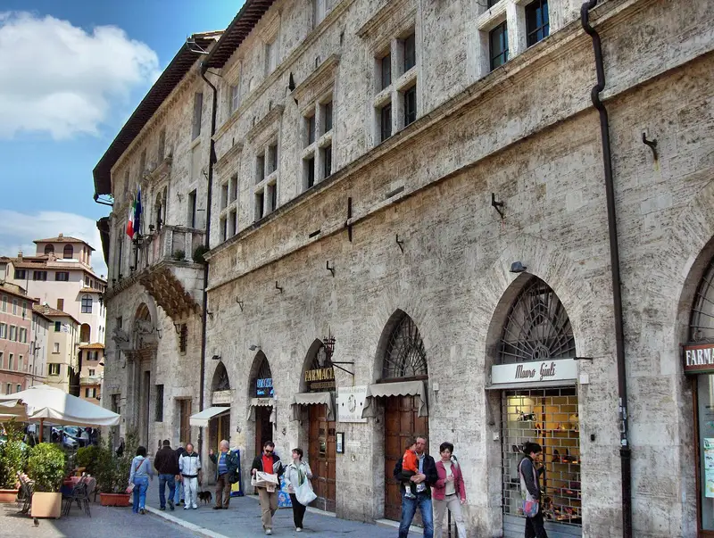 Il Palazzo del Capitano del Popolo in Piazza Matteotti a Perugia