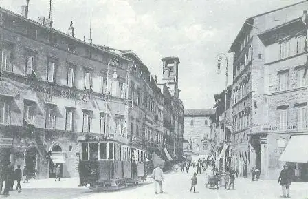 Corso Vannucci, la via principale del centro storico di Perugia