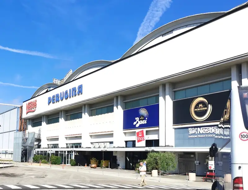 Lo stabilimento della fabbrica Perugina
