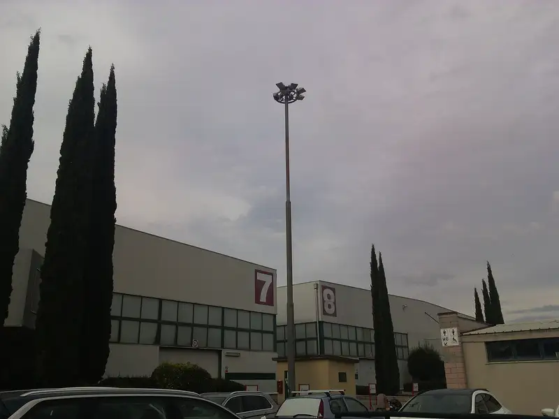 Il polo fieristico di Umbriafiere a Bastia Umbra, fotografato nel novembre 2018