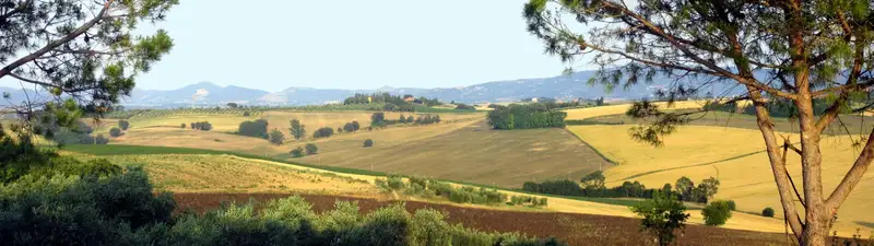 Panorama delle colline umbre