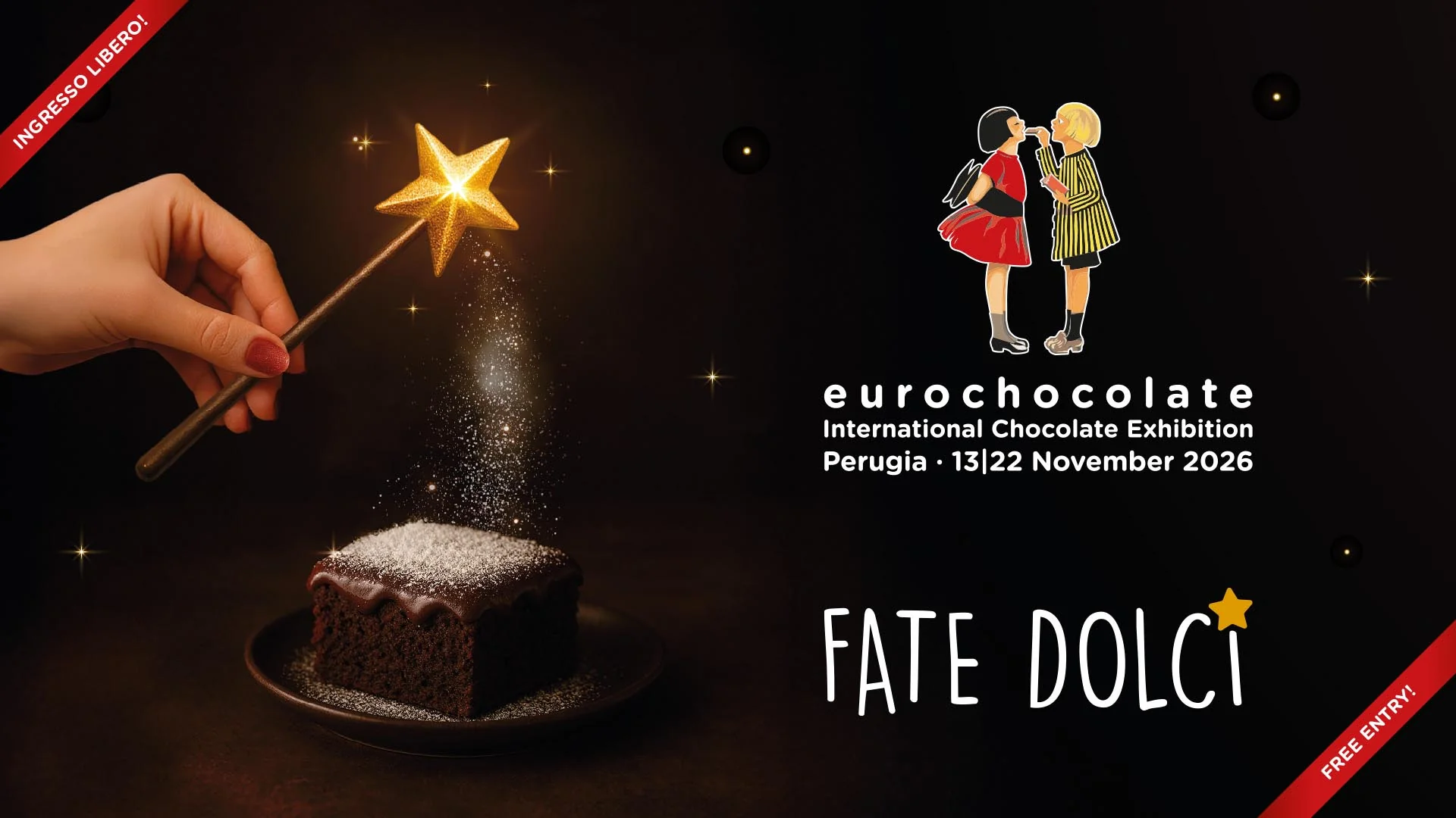 Eurochocolate 2026 - Fate Dolci, Perugia 13-22 novembre 2026